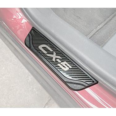Imagem de GZBFTDH Proteção de Peitoril Soleira da Porta, para Mazda CX5 cx-5 2017-2022 Carro Acessórios, Aço Inoxidável Kick Plate Guard de Pedal de Limiar Protetor, Peças para Automóveis