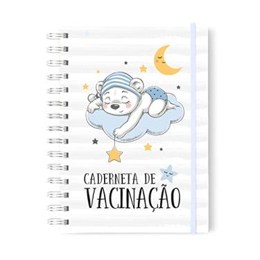 Imagem de Caderneta De Vacinação Menino Versão Atualizada Capa Dura Ursinho Nuvem