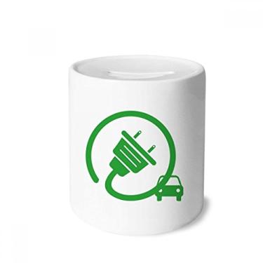 Imagem de DIYthinker Caixa de moedas de cerâmica com plugue grande para veículos que protegem o meio ambiente e porta-moedas
