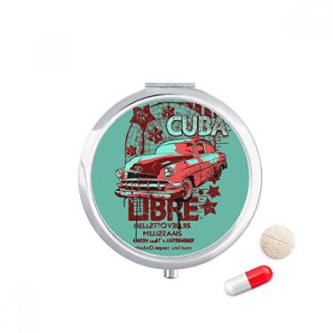 Imagem de Caixa de comprimidos Graffiti Street vermelha e verde para guardar medicamentos