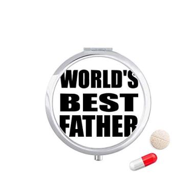 Imagem de World's Best Father Festival Estojo de comprimidos com citação de bolso para remédios