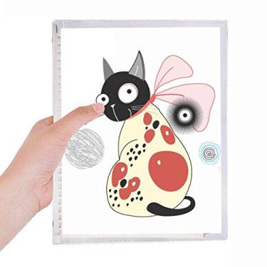 Imagem de Caderno de folhas soltas para amantes de animais e gatos, diário recarregável