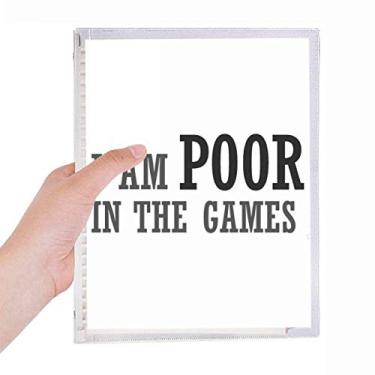 Imagem de Caderno I Am Poor Games com folhas soltas e diário recarregável, papelaria