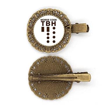 Imagem de Broche de cabelo Morse Code Honestly Expressed Point Line Broche de cabelo Presilha