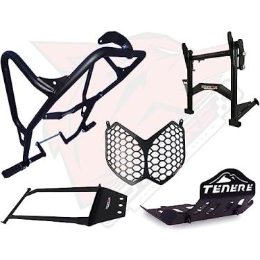Imagem de Kit Protetor de Motor + Protetor de Carter + Protetor de Farol + Reforço de Quadro + Cavalete Central Modelos COYOTE - Tenere 250 Todos os Anos