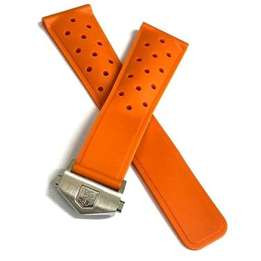 Imagem de Pulseira Silicone Para A Marca Tag Heuer, Formula 1.LC69 Tamanho:22 mm;Cor:Laranja
