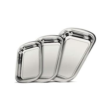 Imagem de Conjunto de Assadeiras Tramontina Inox Cosmos - 3 Peças