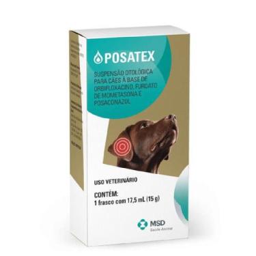 Imagem de Suspensão Otológica Para Cães Posatex 17,5ml (15G) - Msd