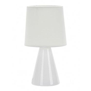 Imagem de Abajur de Cerâmica 25cm Branco Bivolt
