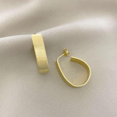 Imagem de Brinco Argola Oval Chapada
