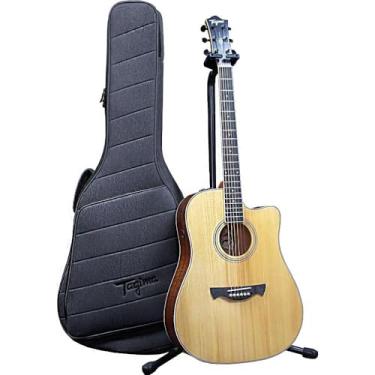 Imagem de VIOLÃO FOLK SAPELE SUNSET EQ-NTOP GIG BAG EQ AÇO T/SOLID SPRUCE B/S TAGIMA