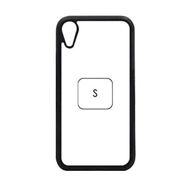 Imagem de Capa com símbolo de teclado S para iPhone XR para proteção de telefone Apple