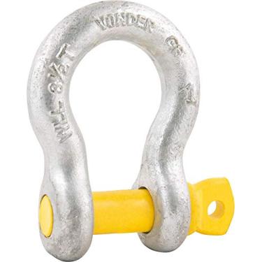 Imagem de Manilha para cabo de aço 3/8" curva pesado galvanizado - Von