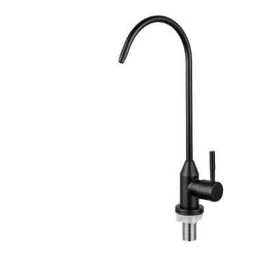 Imagem de Torneira de cozinha de 1/4 ", torneira purificadora de água de aço inoxidável, pia de água fria única, torneira com filtro, a11224b