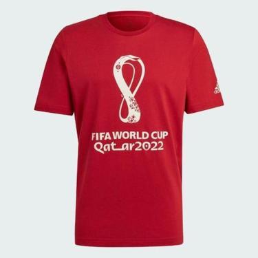 Imagem de Camiseta Estampada Copa Fifa 2022™ Adidas - HD6366-Masculino
