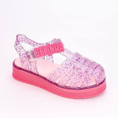 Imagem de Sandália Infantil Plataforma Belinha Pink Glitter