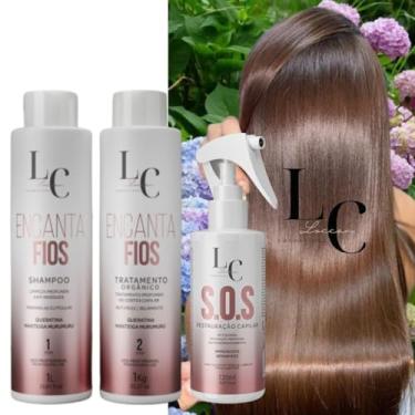 Imagem de Kit Progressiva Sem Formol 1L Organica + SOS 3 Produtos Loccan