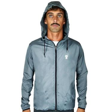 Imagem de Agasalho Corta Vento Light Masculino Cinza WSS Cat-Masculino