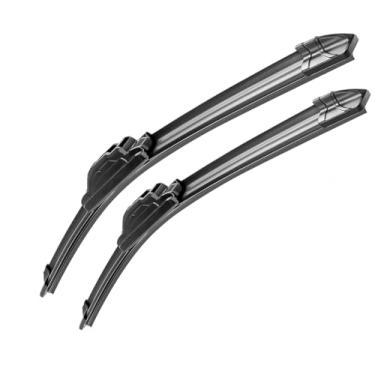 Imagem de Par Palheta Limpador Parabrisa Dianteiro Encaixe Gancho Durável Reforçado Compatível Com (Mit-su-bi-shi TR4 2001 á 2009)
