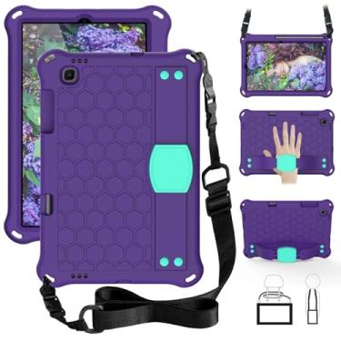 Imagem de Adequado para Samsung Galaxy Tab S6 Lite 2024 2022 2020 10,4 polegadas não tóxico EVA + PC capa protetora antiqueda para tablet (roxo-Aqua, S6 Lite 2024 10.4)