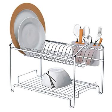 Imagem de Future, Escorredor de louças 2 andares, Cromado Plástico Natural