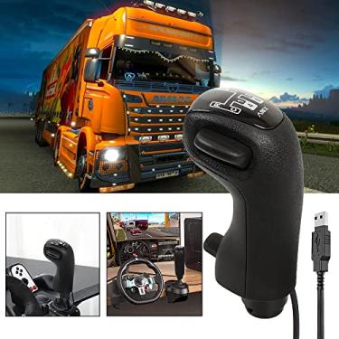 Imagem de RASTP USB American Truck Simulator Shifter, Gearshift Knob for ATS & ETS2 Games Compatible with Logitech G27 G29 G920 Thrustmaster TH8A Fanatec SQ, PC Sim Racing Shifter (Style 2)