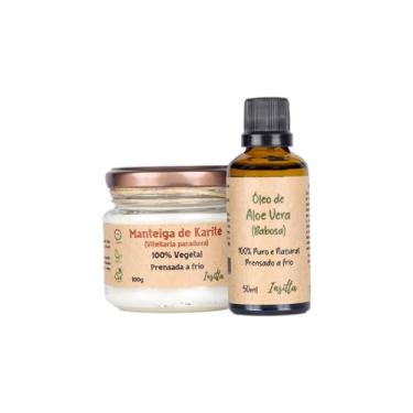 Imagem de Kit Manteiga de Karité e Óleo de Aloe Vera, 100% Naturais Prensados a Frio
