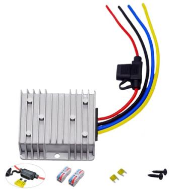 Imagem de Conversor de tensão de carrinho de golfe 48V 36V para 12V 20A 240W transformador redutor regulador de tensão com módulo de fonte de alimentação fusível