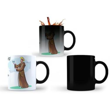 Imagem de Caneca Mágica Religiosa São Francisco de Assis - Cerâmica