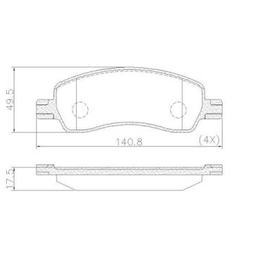 Imagem de Pastilha Freio Argo 2022 a 2022 Fras-Le PD/2293