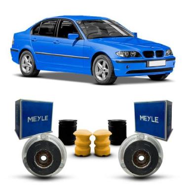 Imagem de Par Kit Coxim Suporte Rolamento Batente Coifa Amortecedor Dianteiro BM