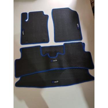 Imagem de Tapetes Borracha Hb20 Hatch Colorido Com Porta Malas - Supremo Tapetes