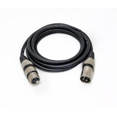 Imagem de 6 Cabo Microfone Dmx Xlr Canon Balanceado 2 Metros - AUBOR