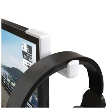 Imagem de 2 Suportes Canto de Tela Headphone Headset TV Monitor CT - Sculpy Prin