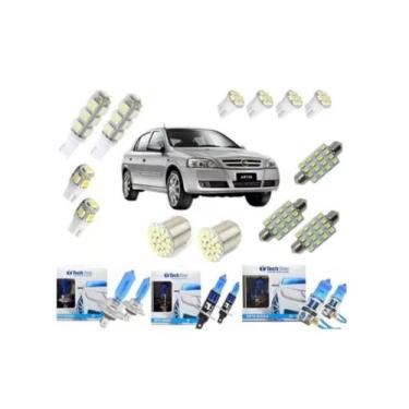 Imagem de Kit Lâmpadas Super Branca H7 H1 H3 + Led Astra Techone - Blue Lion