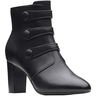 Imagem de Clarks Bota feminina Chryssa Ella Fashion, Couro preto, 9