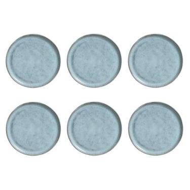 Imagem de Conjunto de Pratos de Sobremesa 06 Peças Linhas Breeze Porto Brasil