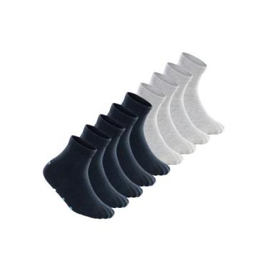 Imagem de Kit 9 Pares de Meias Bebê Antiderrapante Lupo 2041-032 Colorido, Azul 