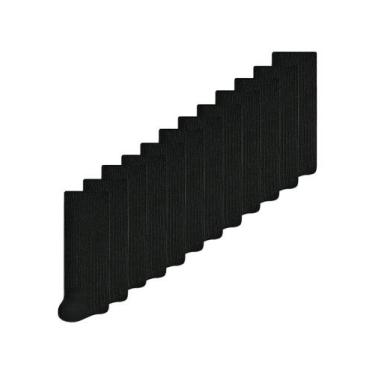Imagem de Kit 12 Pares de Meias Infantil Cano Longo Selene 5010-002, Preto, 29-3