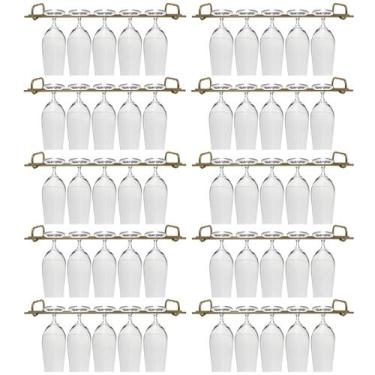 Imagem de Conjunto 10 Organizadores Suportes De Taças 42cm Porta Taças Retos Dou