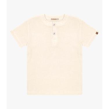 Imagem de Camisa Infantil Masculina Trick Nick Bege, 4, Bege