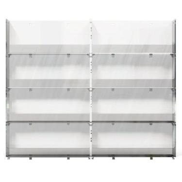 Imagem de Expositor de Parede Translucido Para Esmaltes 8 bandejas - Transparent