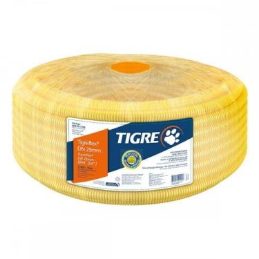 Imagem de Conduite Corrugado Tigre Amarelo   3/4''- 25M