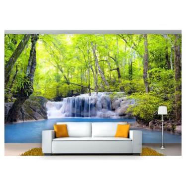 Imagem de Papel De Parede Cachoeira Natureza Mata 3D Nch108 - Você Decora
