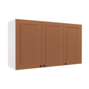 Imagem de Aéreo 3 Portas 120cm Arizona Cabecasa Madeiramadeira Branco/Terracota