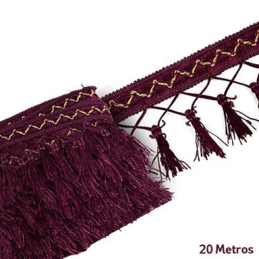 Imagem de Pingente De Seda Tassel - Fita- Vinho - Nº: 173 C/20M- Nybc