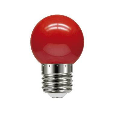 Imagem de Lâmpada LED Colorida Bolinha 1W Vermelho - Taschibra, 220V