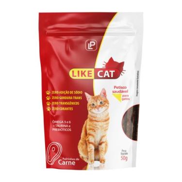 Imagem de Stick Like Cat Carne 50gr - Kit 2 Unidades - Petisco para Gato - Like 