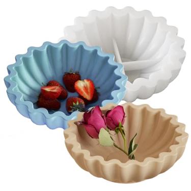 Imagem de Wehous Moldes exclusivos de resina, suporte de vela 3D, moldes de silicone de concreto de resina, suporte de joias, bandeja de armazenamento de bugigangas, suporte de doces, molde de vaso de plantas