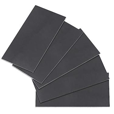 Imagem de Glarks 5 peças de cupons de soldagem de 5 cm x 10 cm, 1/20.3 cm de espessura, kit de soldagem de aço suave de calibre 11, placa de aço de soldagem, faça você mesmo, cupons cubóides de soldagem e